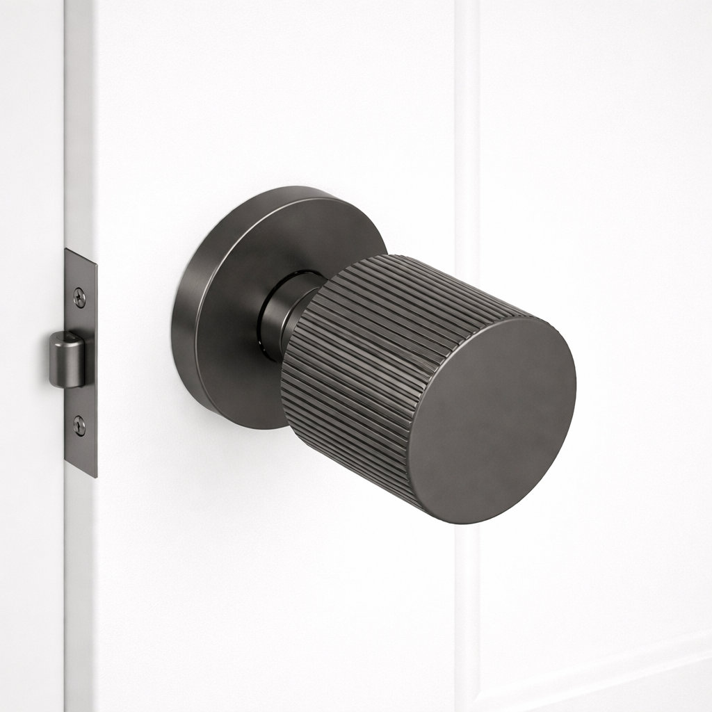 Smoked Bronze Rachel Collection Door Knobs (Pair)