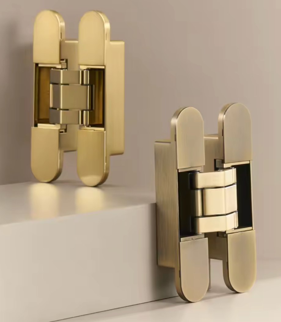 Vellum Invisible Door Hinges 3D Adjustable Concealed Hinges Pearly White
