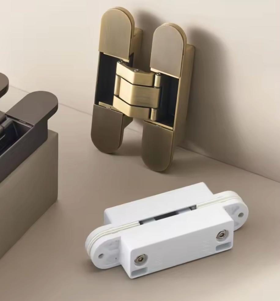 Vellum Invisible Door Hinges 3D Adjustable Concealed Hinges Pearly White