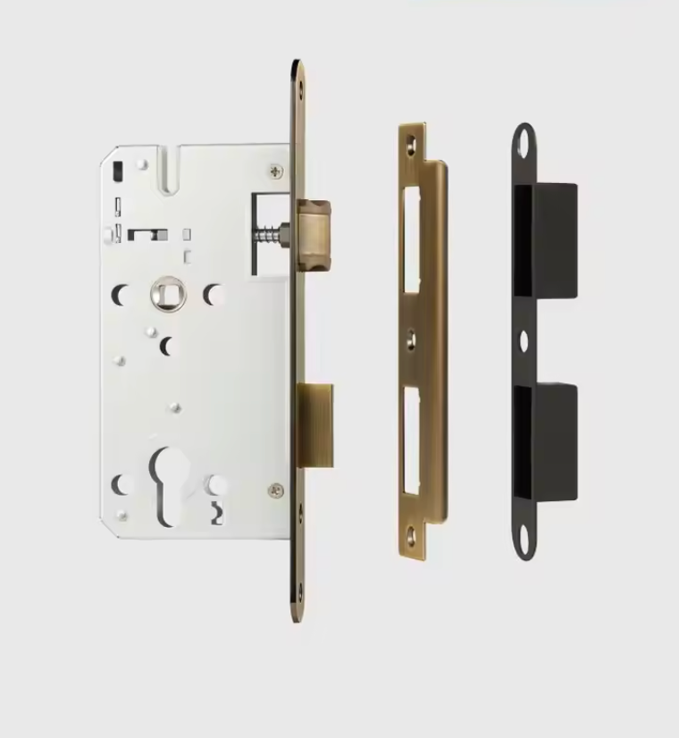 Vellum 7255 Door Handle Mortise Lock Brass Antique Matt Brass