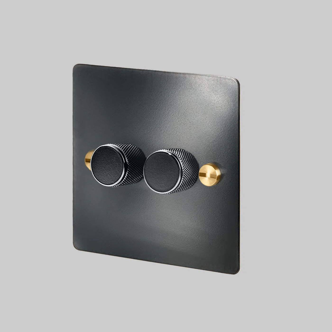 2-GANG BLACK FORGE DIMMER SWITCH BLACK FORGE