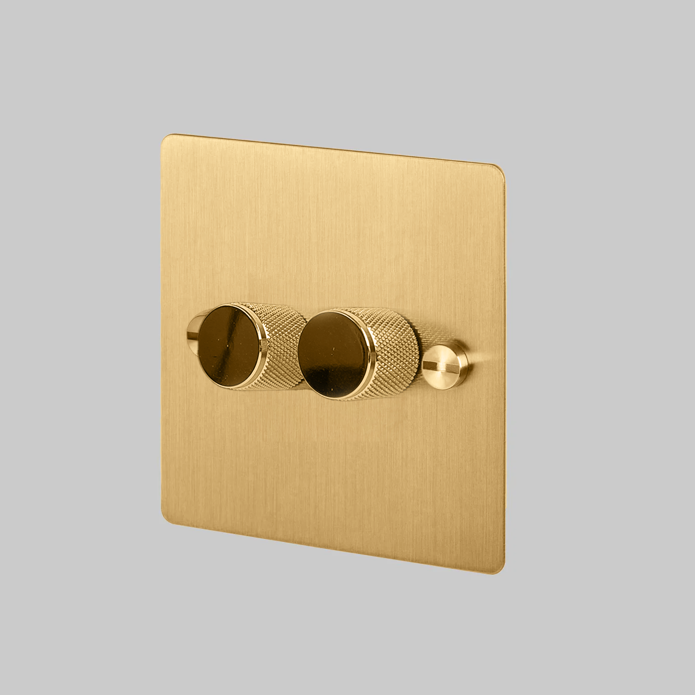 1-GANG BLACK FORGE DIMMER SWITCH BRUSHED BRASS