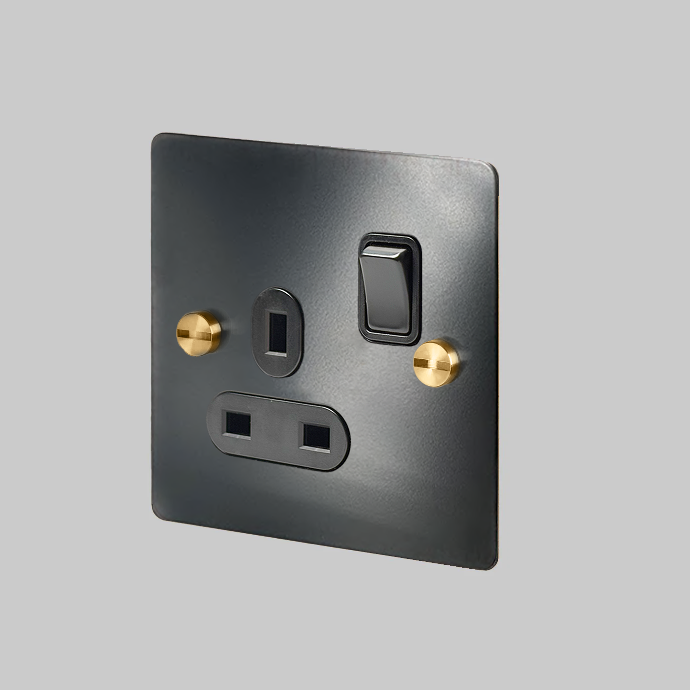 BLACK FORGE 1G UK PLUG SOCKET