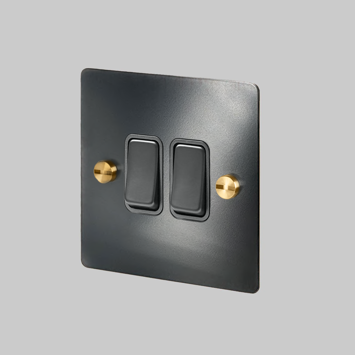 BLACK FORGE DOUBLE ROCKER SWITCH — VELLUM & FORGE