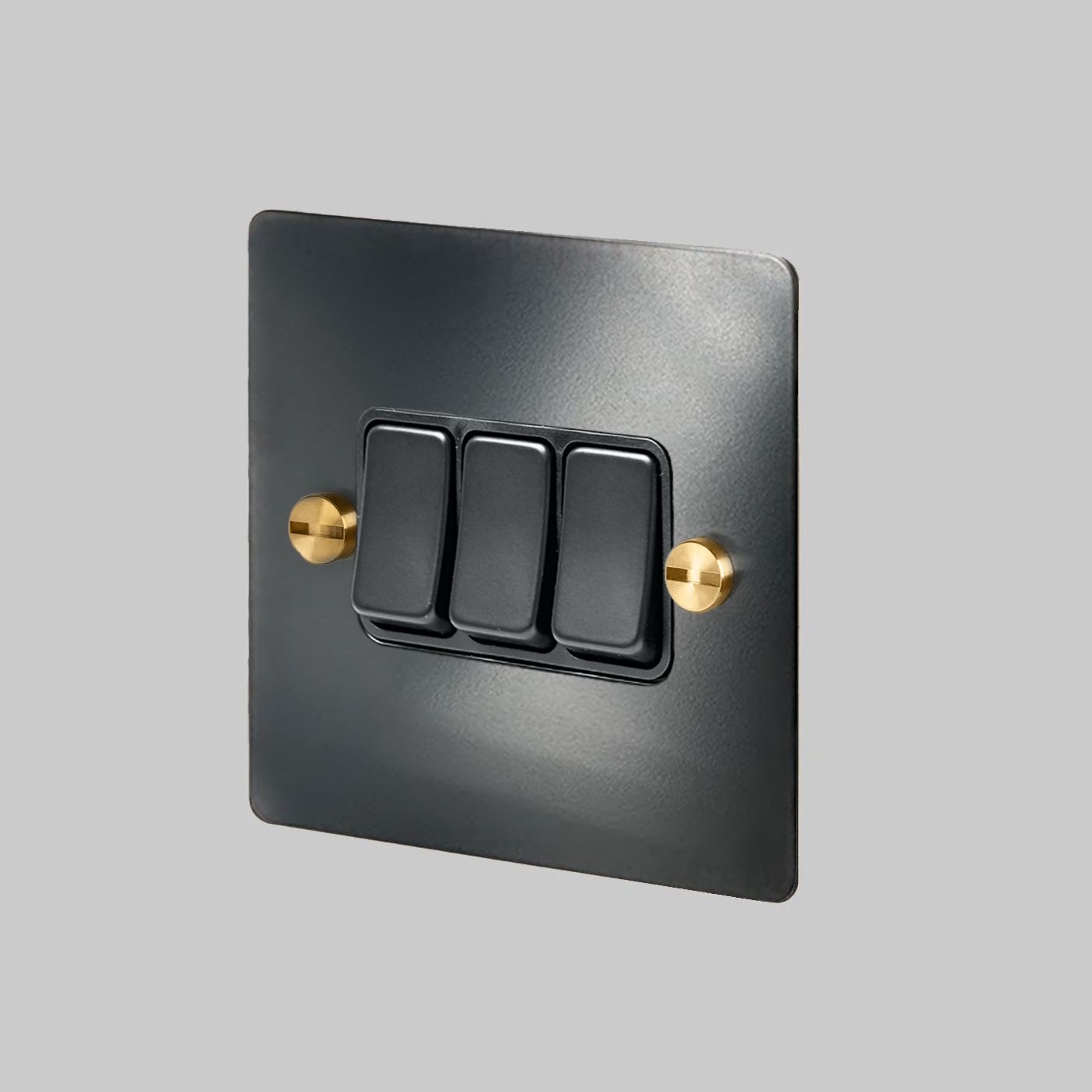 STEEL NICKEL TREBLE ROCKER LIGHT SWITCH — VELLUM & FORGE