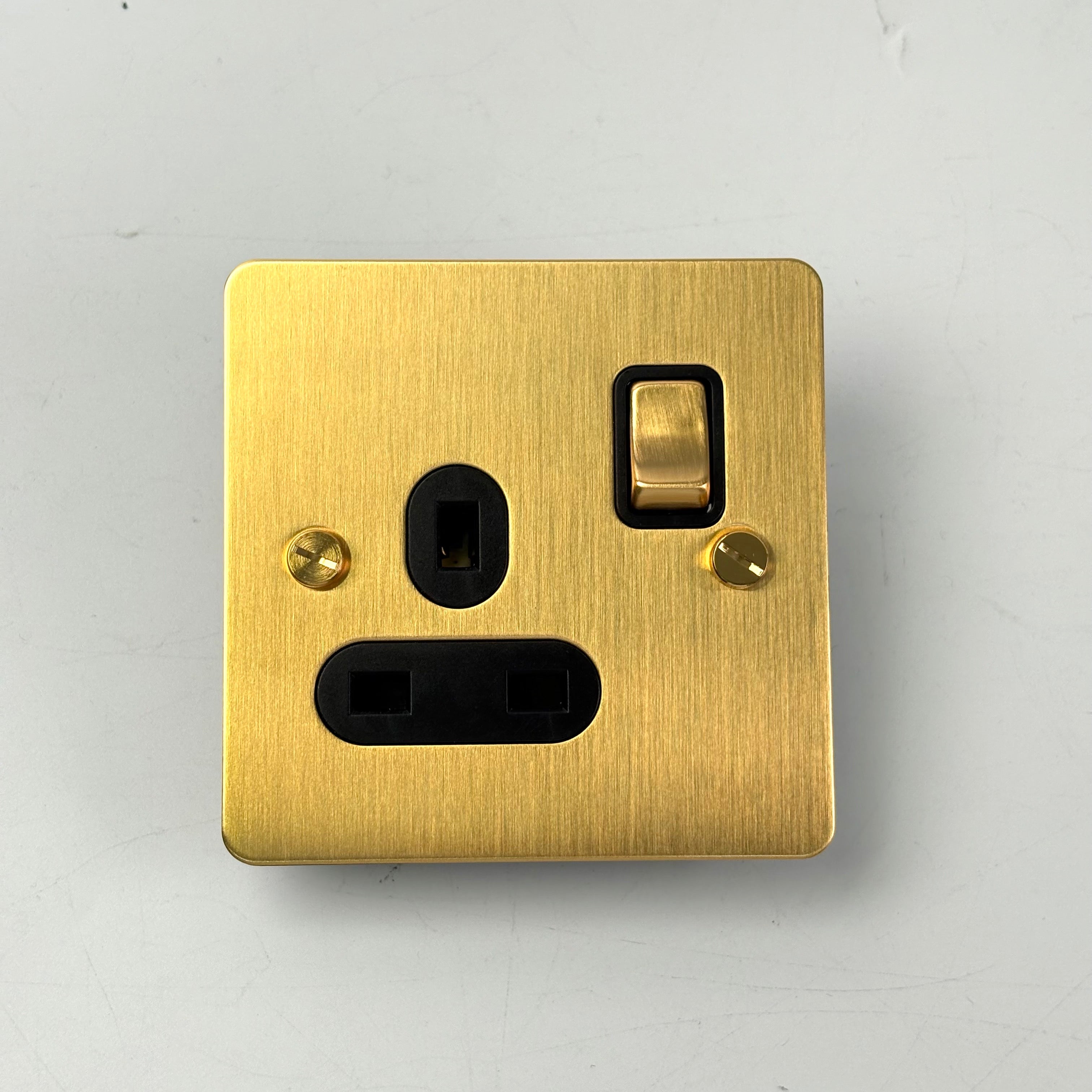 STEEL 1G UK PLUG SOCKET