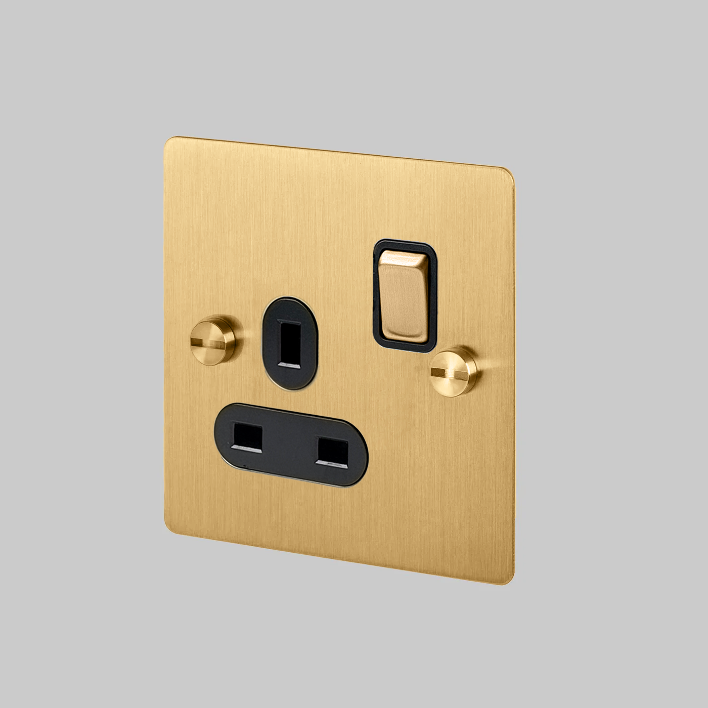 CLASSIC BRASS 1G UK PLUG SOCKET