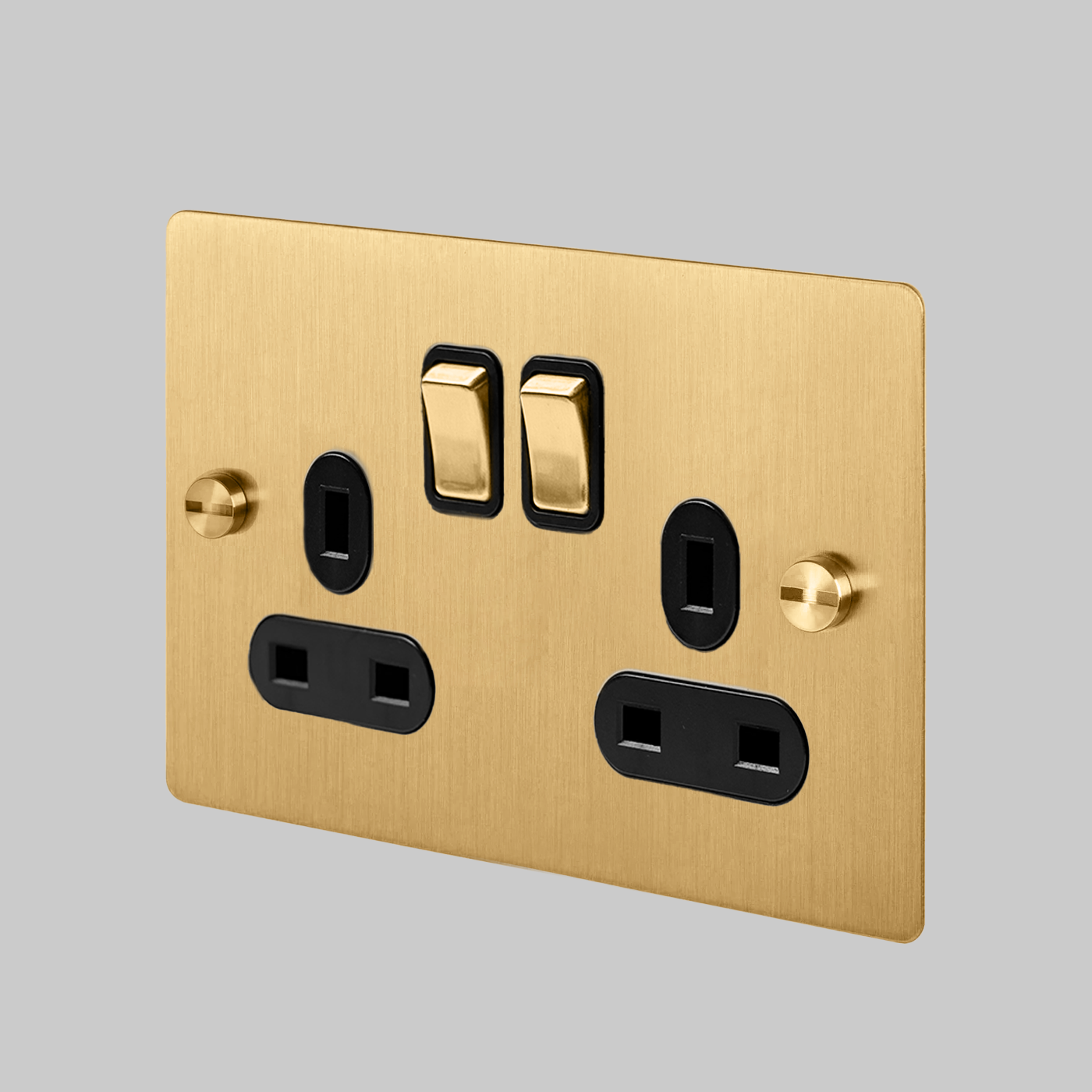 STEEL 2G UK PLUG SOCKET