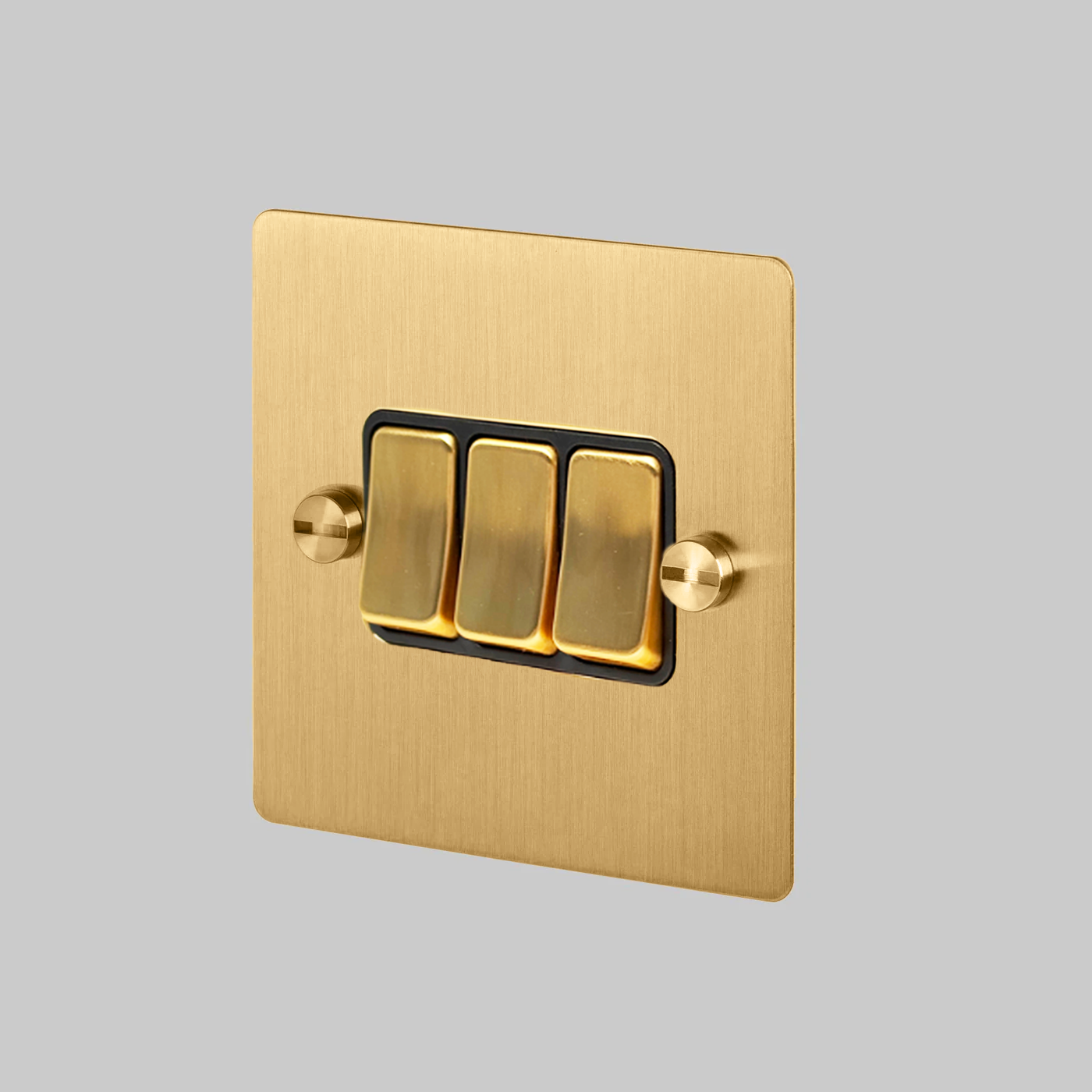 BRASS TREBLE ROCKER LIGHT SWITCH — VELLUM & FORGE