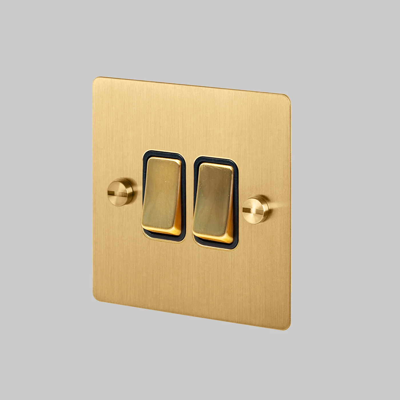 BRASS DOUBLE ROCKER SWITCH — VELLUM & FORGE