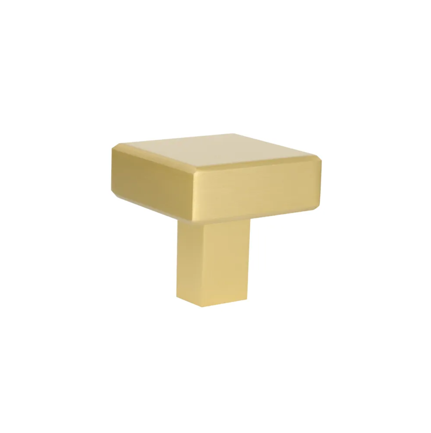Solid Metal Brass Square Cabinet Knob