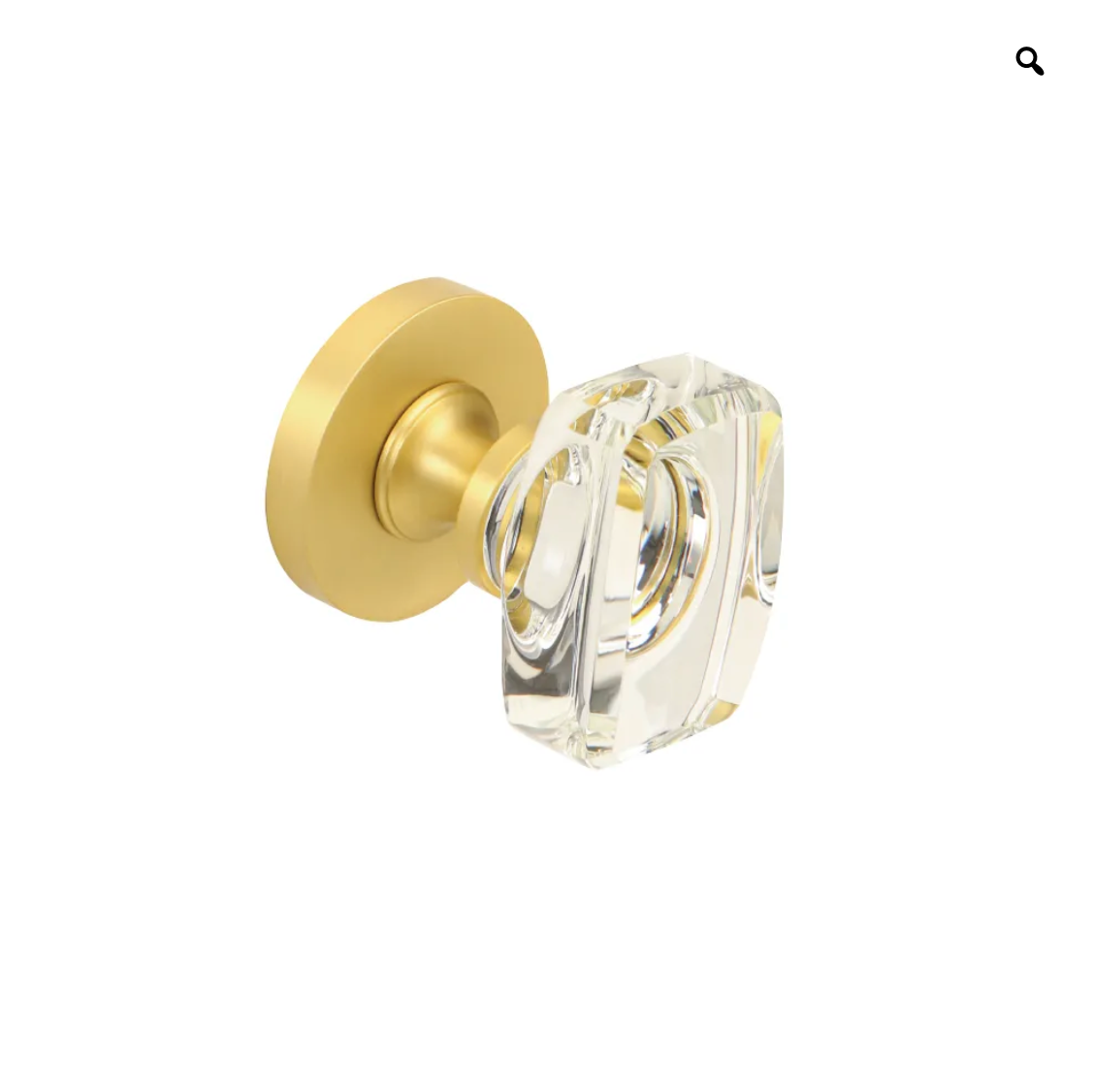 Solid Brass Elaine Crystal Door Knob (Pair)