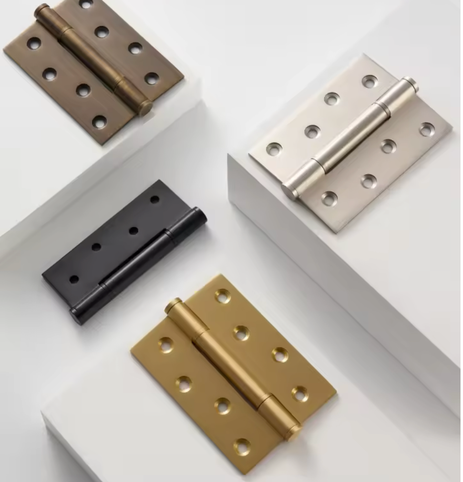 Vellum Solid Brass 4 Inch Smooth Interior Door Hinge Brushed Nickel