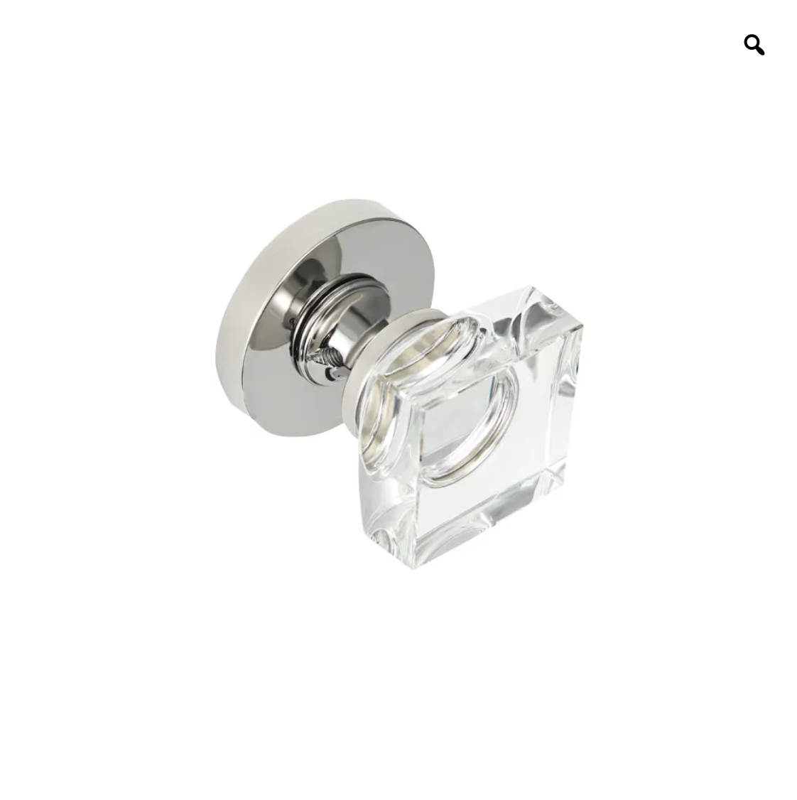 Solid Brass Elaine Crystal Door Knob (Pair)