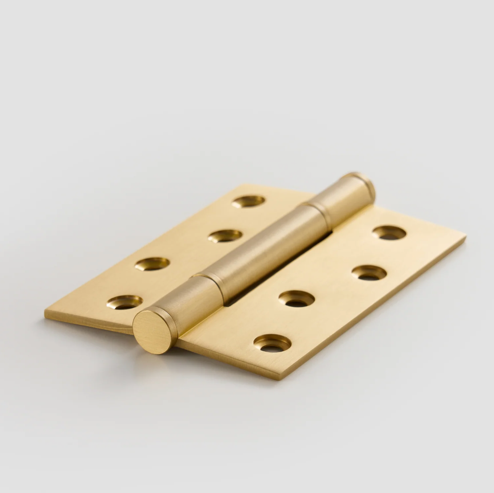 Vellum Solid Brass 4 Inch Smooth Interior Door Hinge Brass